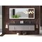 Castello Usa Amazon 72" Wall Mounted Gray Vanity With Black Top And Brushed Nickel Handles CB-MC-72G-BN-2056-BL - alternate 5